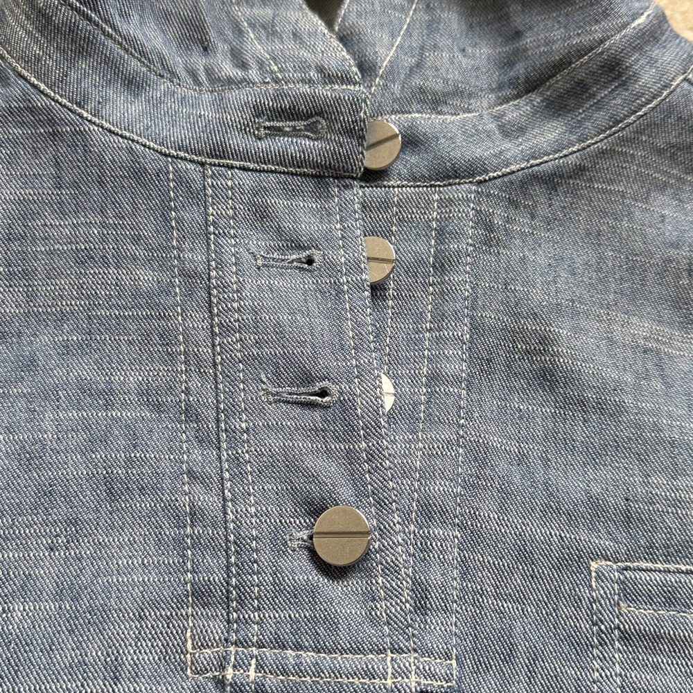 TWP Hoodie light denim top - Picture 3 of 11